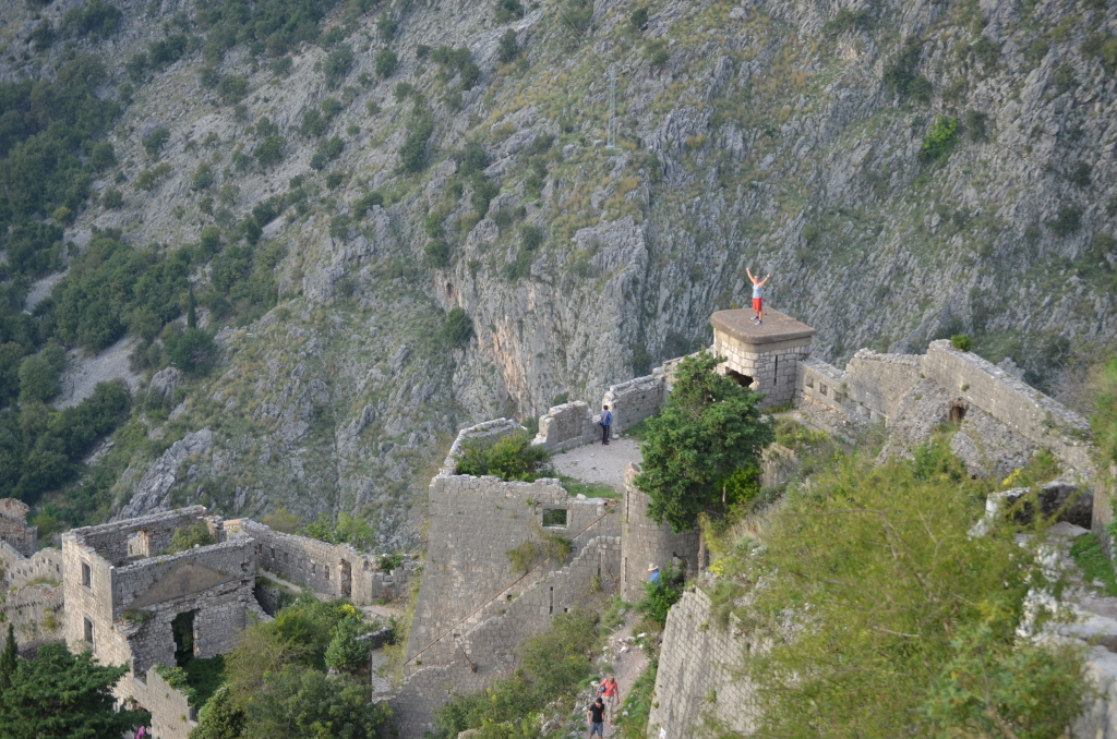 Cathy climbs the walls in Kotor