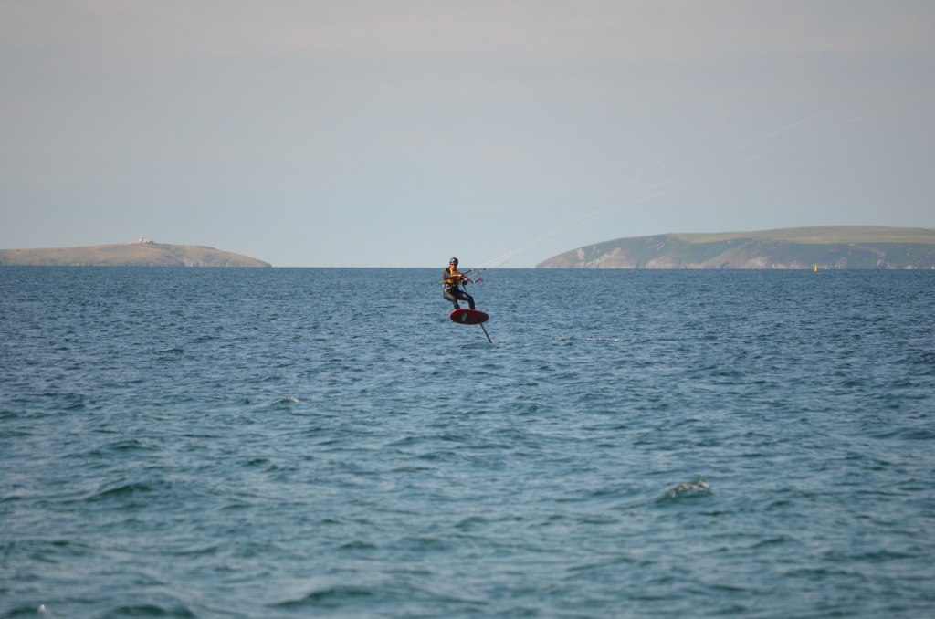 Jonny foilboarding with #axiskiteboarding - Abrerech sands