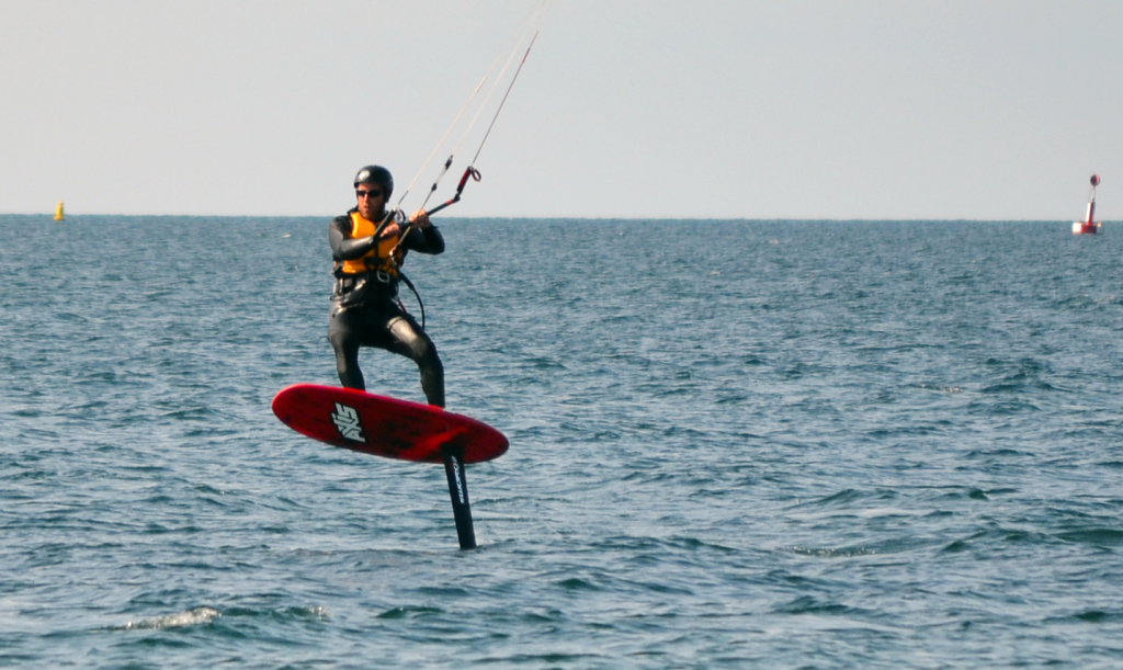 Kite Hydrofoil Abrerech Sands, Wales