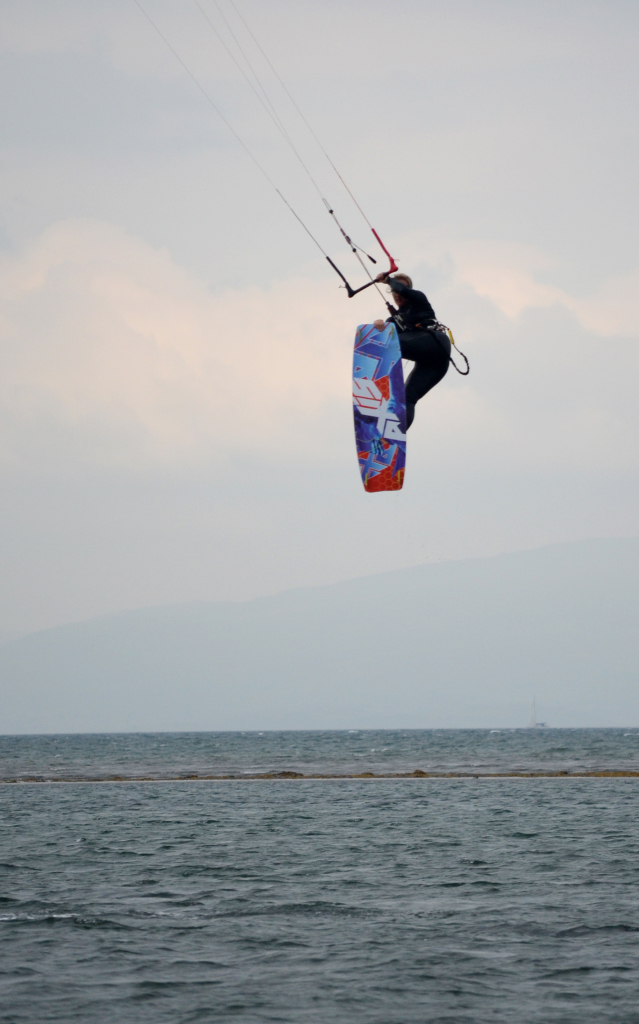 Cathy ripping the secret lagoon on her Axis Nuskool 132