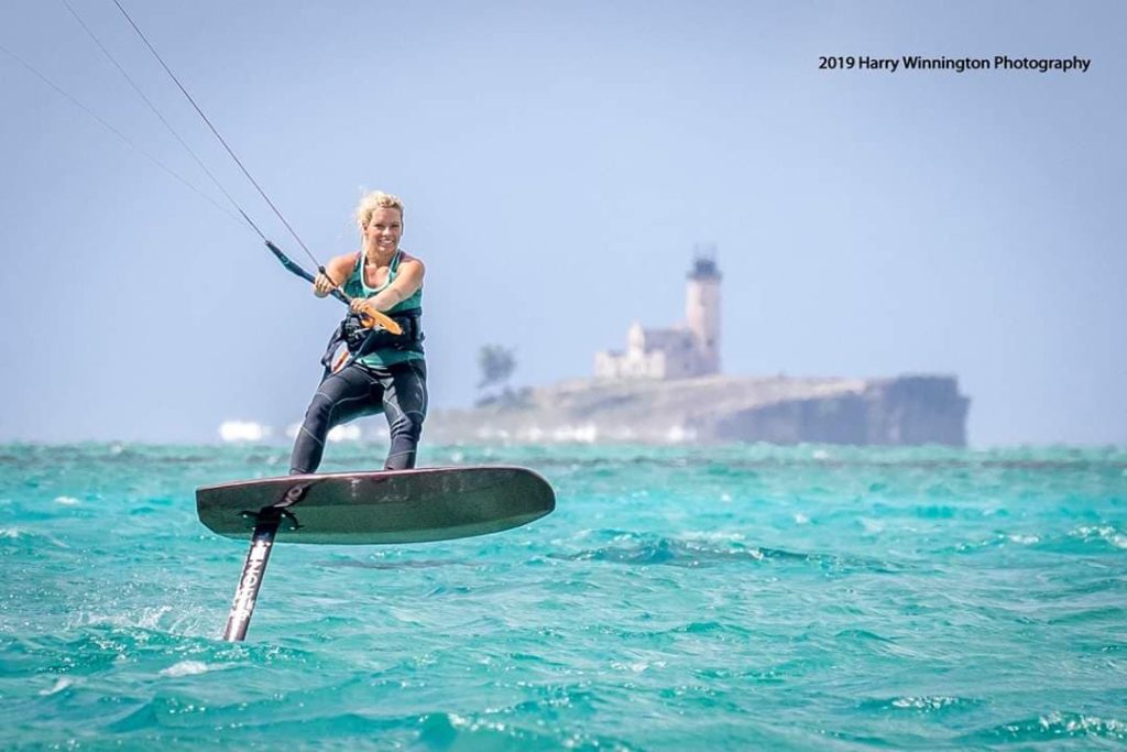 Steffie Foiling in Mauritius